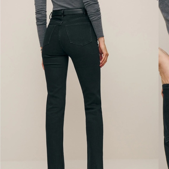 Reformation Cynthia Stretch High Rise Straight Jeans - Picture 3 of 4